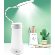 Multiple charging modes portable desk light flexible USB rechargeable LED bedside light led camping lantern rechargeable